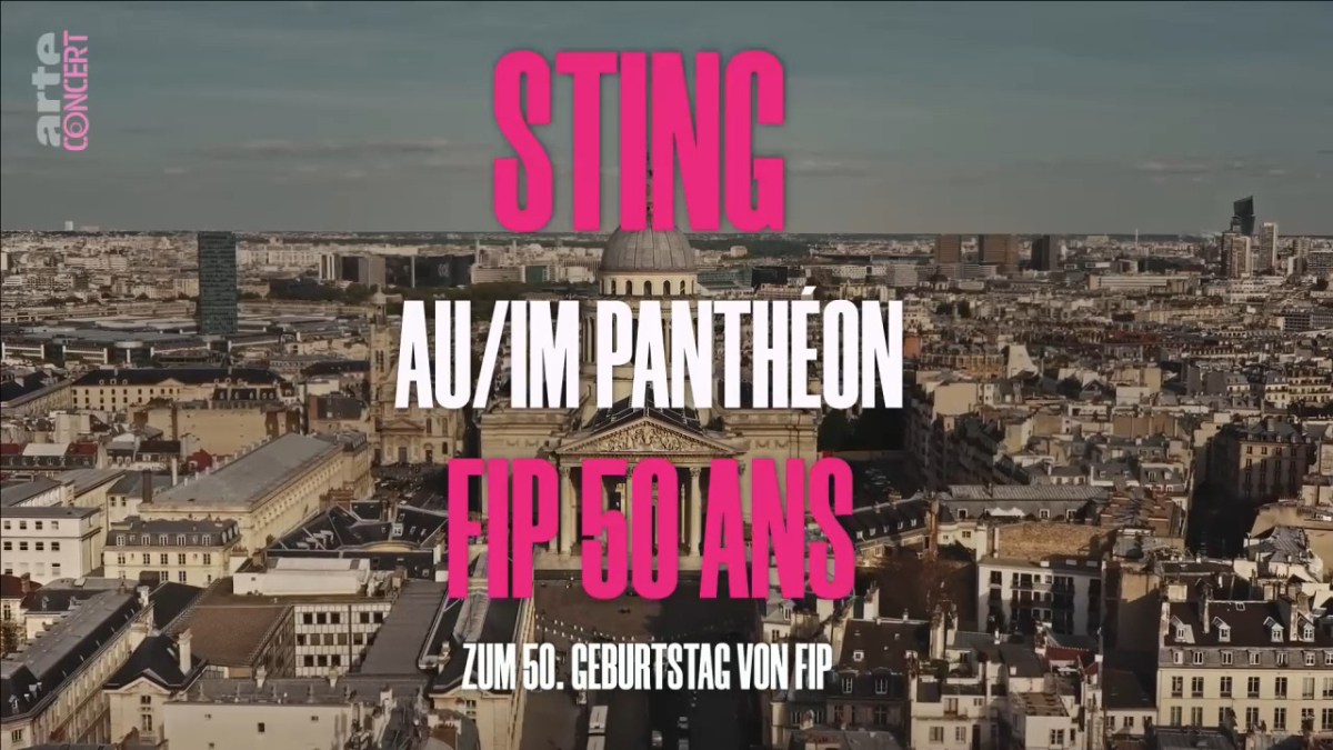 Sting au Pantheon - FIP 50 ans