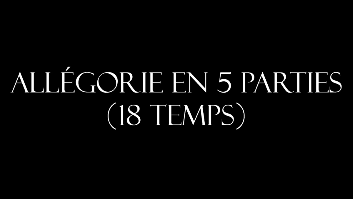 Allegorie en cinq parties