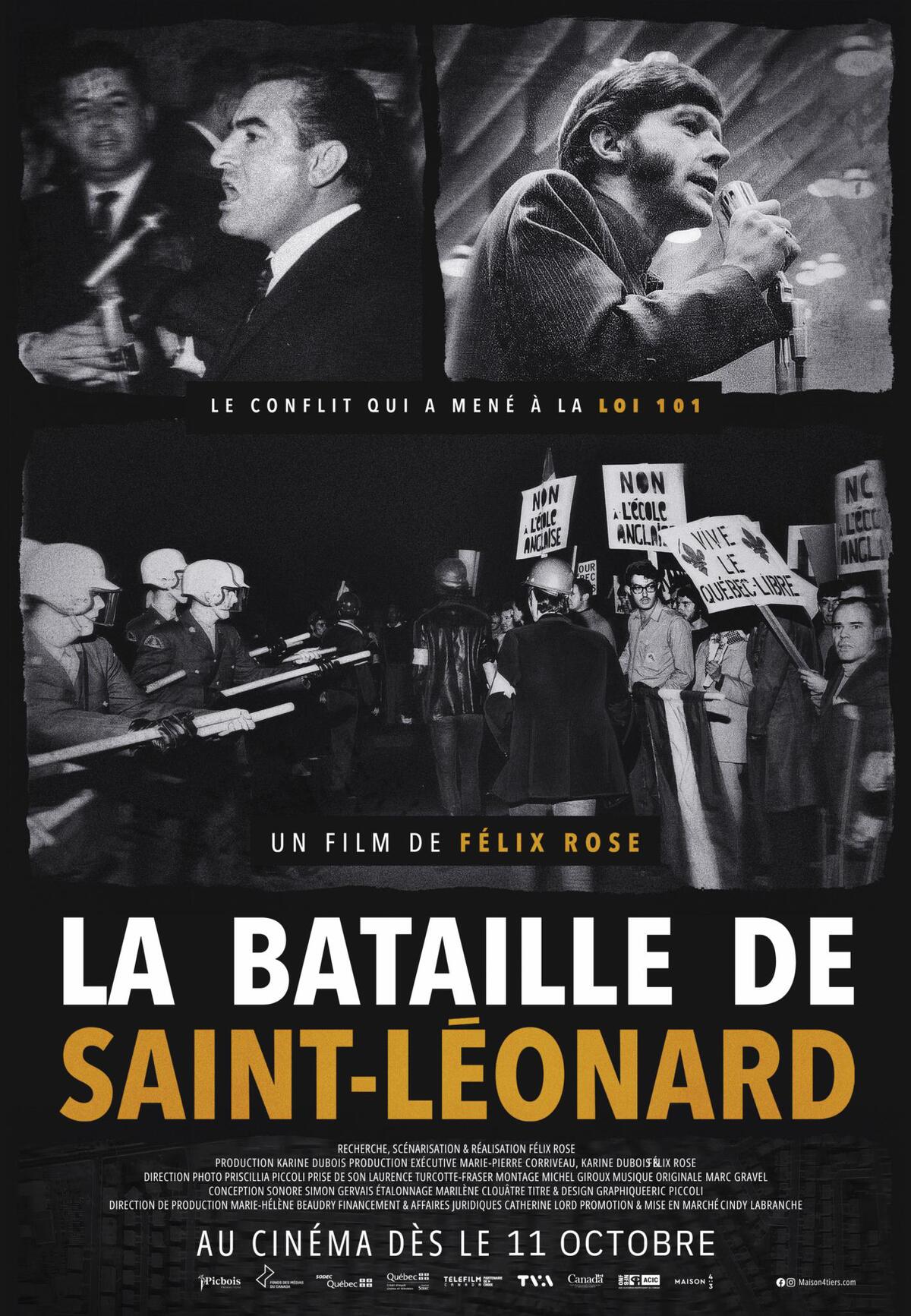La bataille de Saint-Leonard