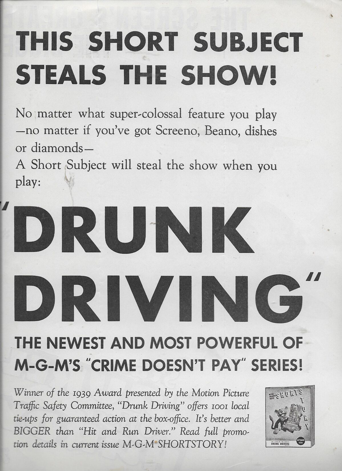 Crime Does Not Pay No. 25: Drunk Driving