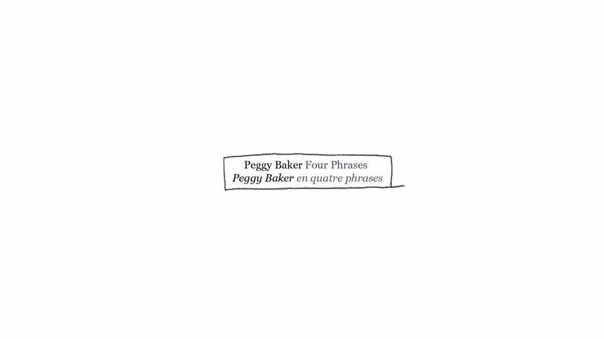Peggy Baker Four Phrases
