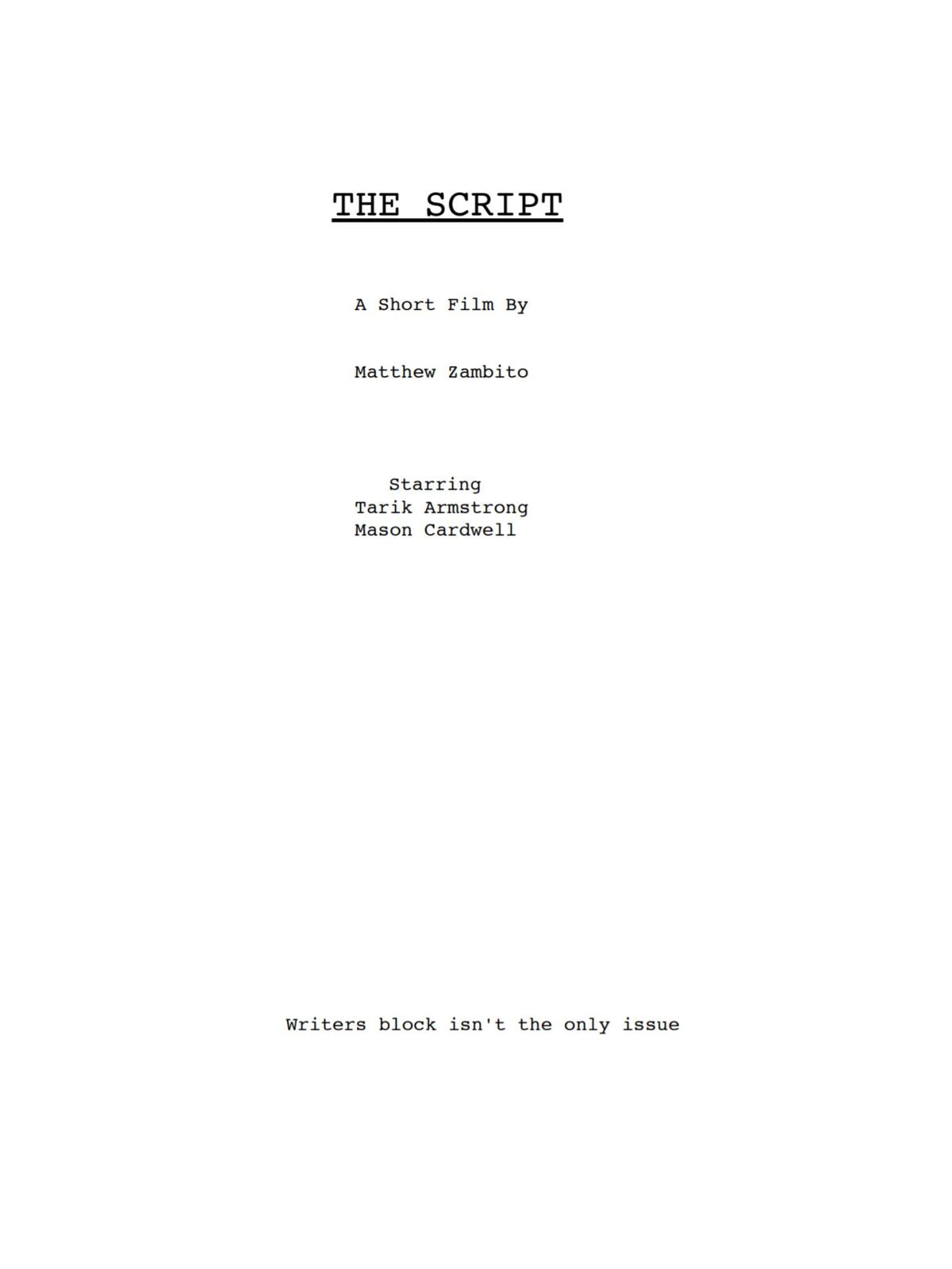 The Script
