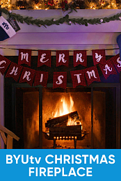 BYUtv Christmas Fireplace