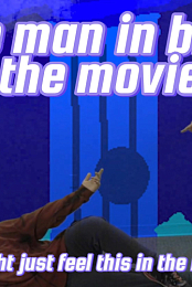 Man in blue