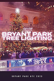 Bryant Park NYC Tree Lighting 2023