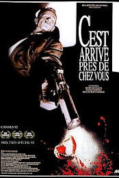 Man Bites Dog (1992) aka C'est arrivé près de chez vous (Remastered 1080p BluRay x265 HEVC 10bit AAC 2 0 HeVK) Rémy Belvaux André Bonzel Benoît Poelvoorde fake documentary black comedy serial killer French Belgian 90s