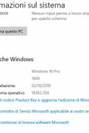 Microsoft Windows 10 Business e Consumer Edition 1909 Pre-Release Build 18363.356 ITA