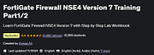 FortiGate Firewall NSE4 Version 7 Training Part 1/2