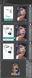 [ FreeCourseWeb ] Drawing and Coloring a Comic Style Portrait from a Photo