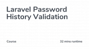 Laravel Password History Validation