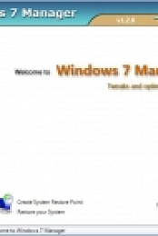 Windows 7 Manager 1.2.9 (x86-x64) Software + Keygen