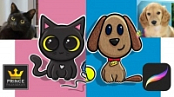 Skillshare - Drawing Cute Pets in Procreate | Kitten and Puppy