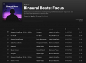 Binaural Beats for Focus - playlist created by Spotify (FLAC)