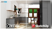 [ FreeCourseWeb ] Udemy - Vray Next +  Sketchup 2019- Creating a Kitchen for Beginners