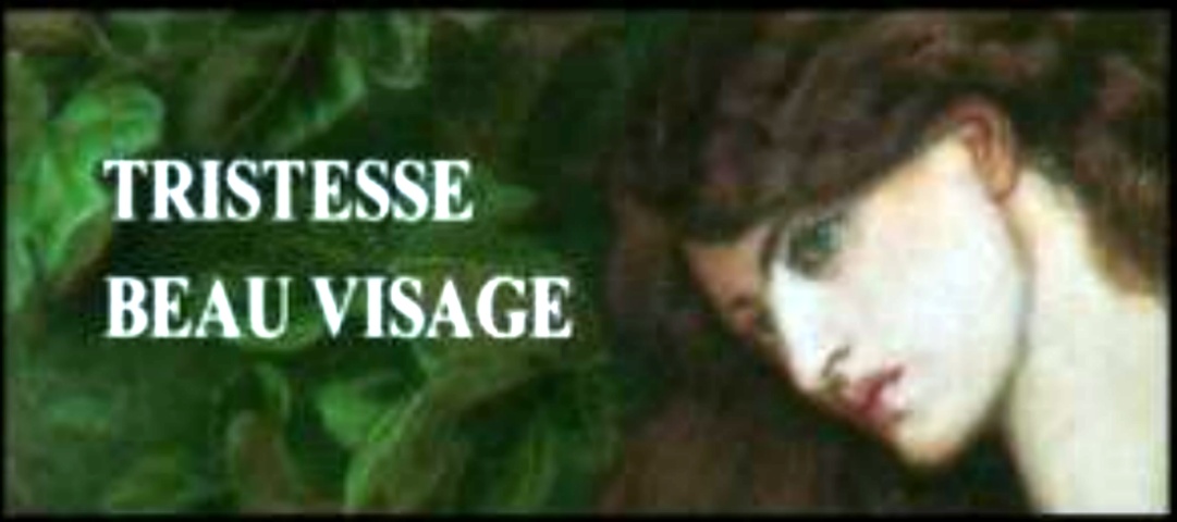Tristesse beau visage