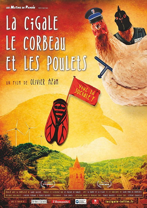 La cigale, le corbeau et les poulets