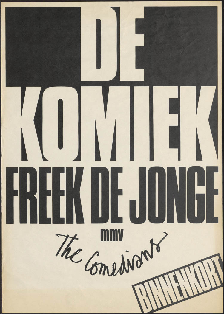 Freek de Jonge: De komiek