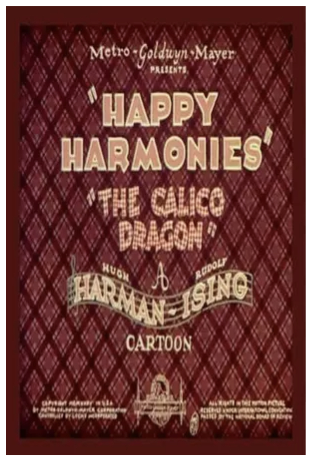 Happy Harmonies (1934-1935 Season) #9: The Calico Dragon