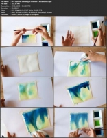 [ FreeCourseWeb ] Skillshare - Watercolor Landscape - Dancing Northern Lights an...