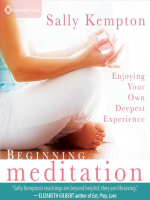 Beginning Meditation: Enjoying Your Own Deepest Experience - Sally Kempton