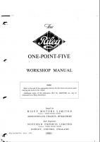 RILEY 1.5 WORKSHOP MANUAL
